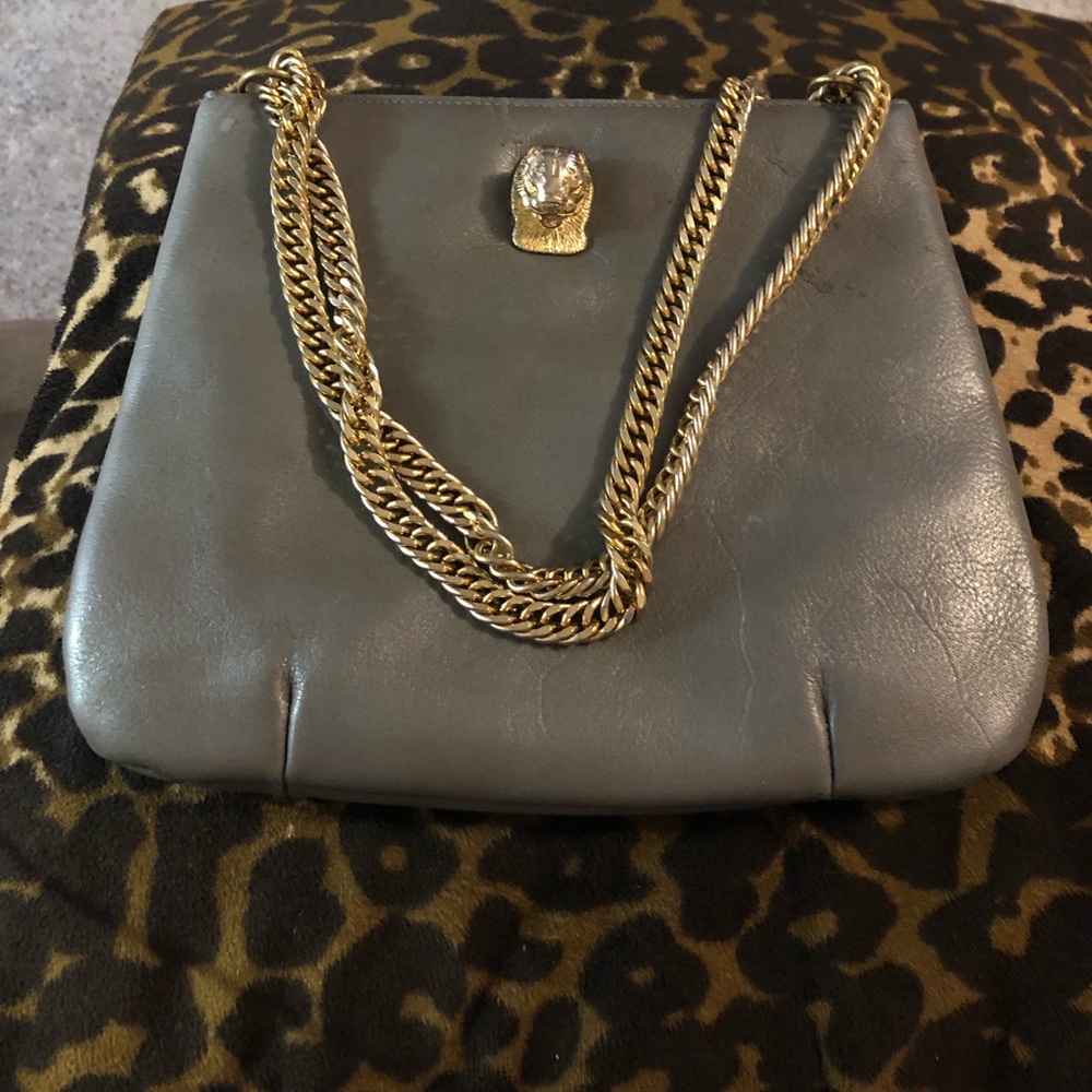 Vintage Ruth salts lion head Unique purse really cool purse